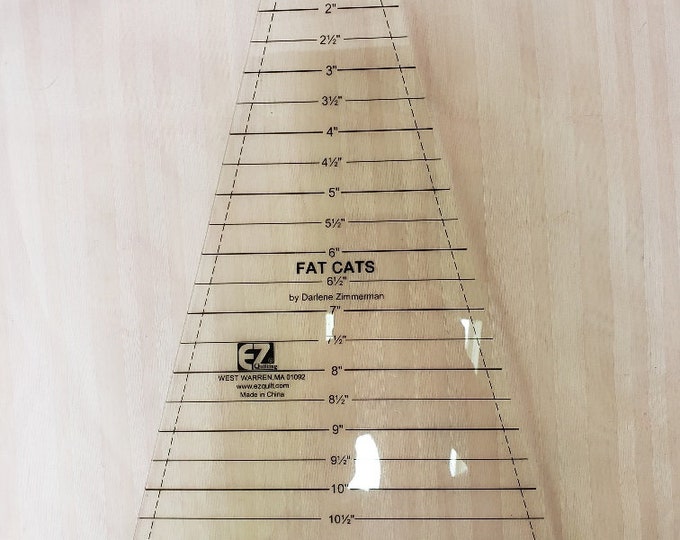 Fat Cat Ruler Patterns Fat Cats 12 Inch Ruler, Darlene Zimmerman, EZ Quilting, 30 Degree Ruler ...