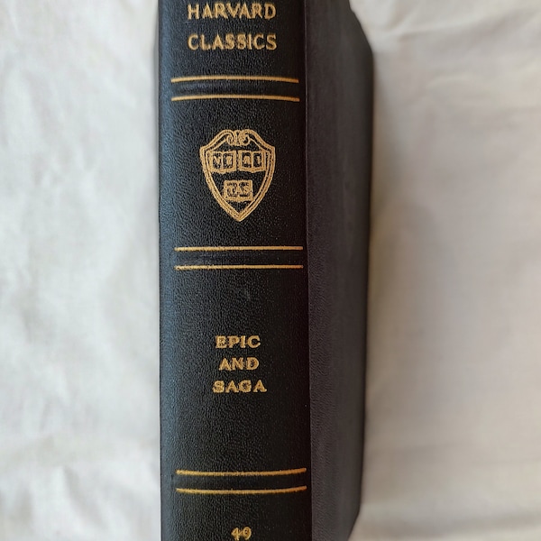 Harvard Classics, Epic and Saga, Volume 49, 1910, antique book