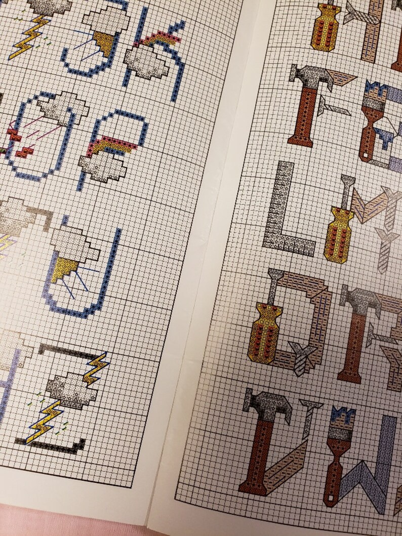 Cross Stitch Alphabets, Book 2, Leisure Arts, Carol Emmer, Cross Stitch