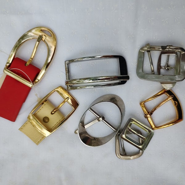 Belt buckle lot, miscellaneous belt buckles, destash