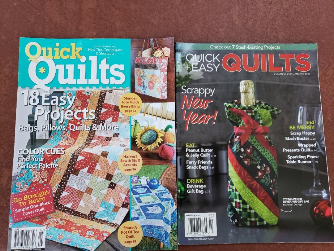 Quick Quilts Magazine Bundle, Easy Sewing Patterns Etsy