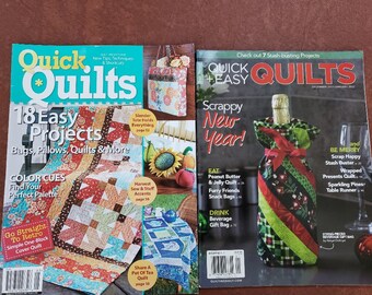 Quick Quilts Magazine Bundle, Easy Sewing Patterns