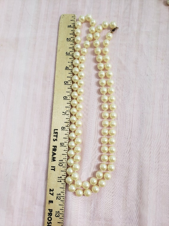 Faux Pearl Necklaces Set of 2 Bridesmaids Gifts Bride to Be