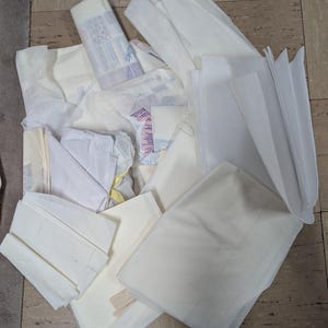 Fusible web, fusible interfacting, Wonder Under Transfer Web, Pellon, destash