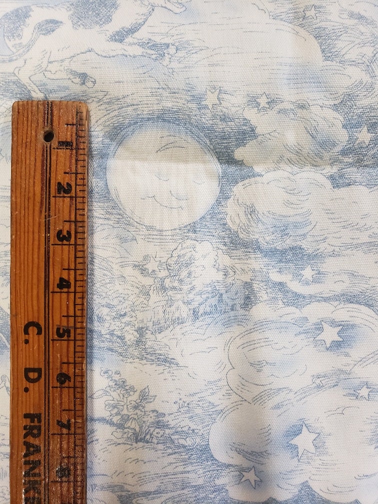 Nursery Rhyme Toile Decorator Fabric Decorator Fabric Toile Etsy