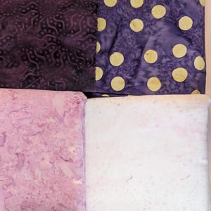Cotton Batik Fabric Remnants: Assorted Prints, Quilting Fabric Bundle