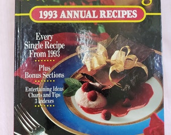 Southern Living Annual Recipes, 1982, 1987, 1993 and 2002, Every Single Recipe from Southern Living magazine, cook book