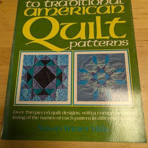 Illustrated Index to Traditional American Quilt Patterns, Susan Winter Mills, quilt patterns