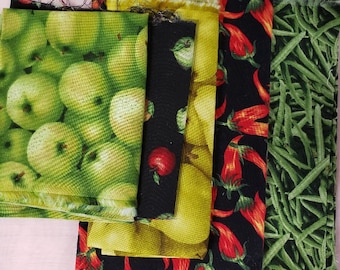 Vegetable and Fruit fabric, quilting, stash builder