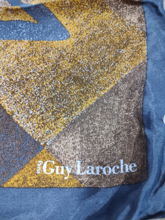 Guy Laroche 100% silk scarf, made in France, vint… - image 5