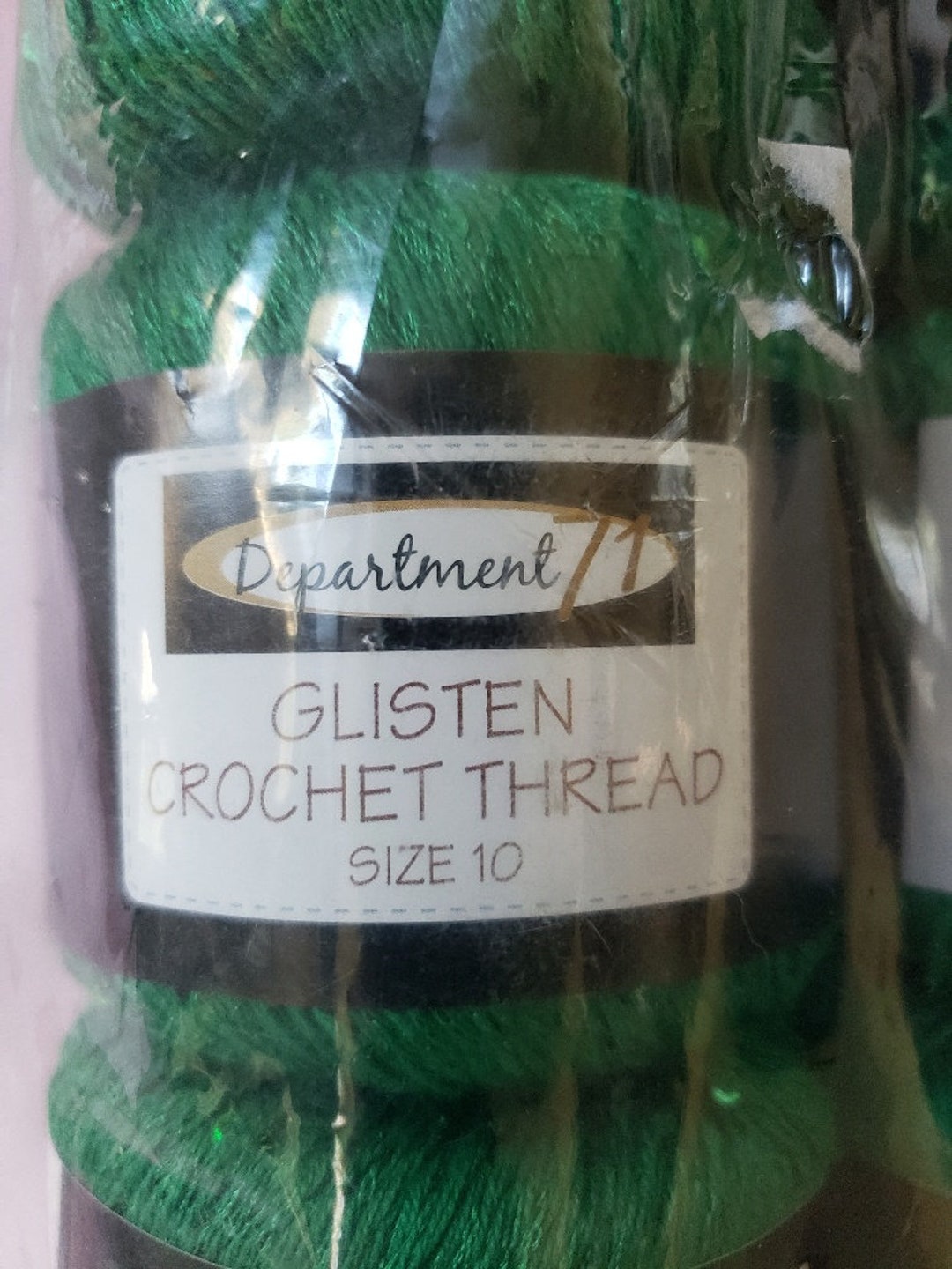 Department 71 Glisten Crochet Thread Size 10 Poly Cotton Etsy
