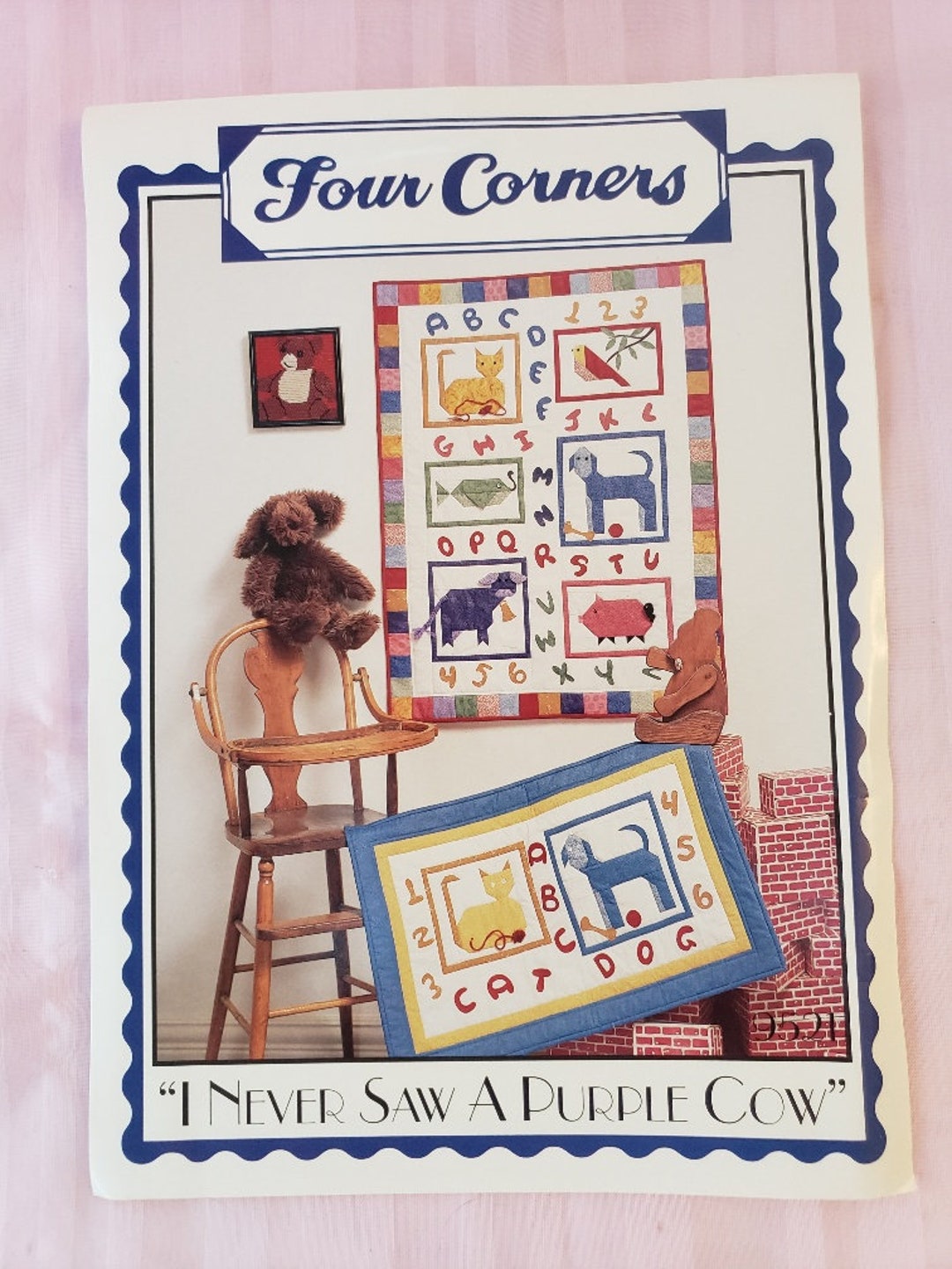Four Corners Quilt Patterns I Never Saw a Purple Cow Quilt Etsy