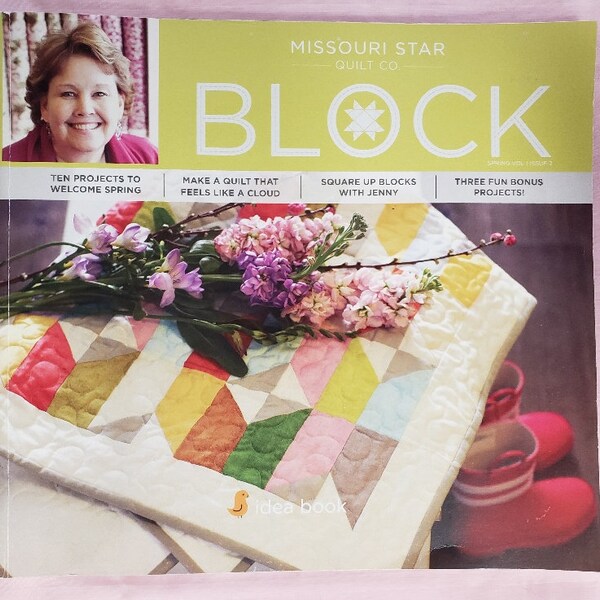Block, Missouri Star Quilt Co magazine, 2014 Spring, Vol 4, Issue 2, 2015 Summer, Vol 2 Issue 3