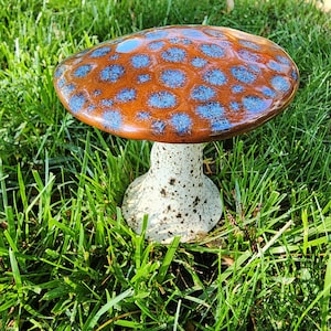 Handmade Ceramic Mushroom. Fairy Garden Decor. Nature-Inspired Clay Gifts.