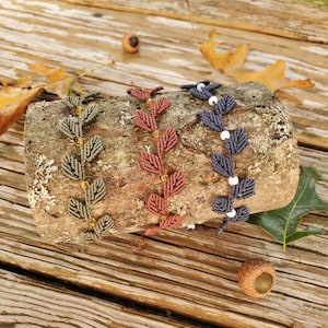 Macrame Leaf Bracelets