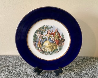 Imperial Salem Service Plate with 23 Karat Gold