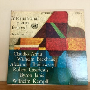 International Piano Festival: A Benefit Concert Classical Music Vinyl Record Album--Two Record Set