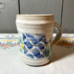 Water Color Style Ceramic Hand Thrown Pottery Mug