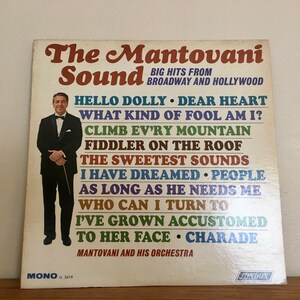 The Mantovani Sound Big Hits from Broadway and Hollywood Vinyl Record