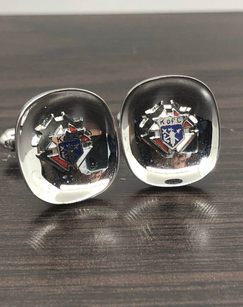 Knights of Columbus Cufflinks K of Cufflinks ton argent Etsy