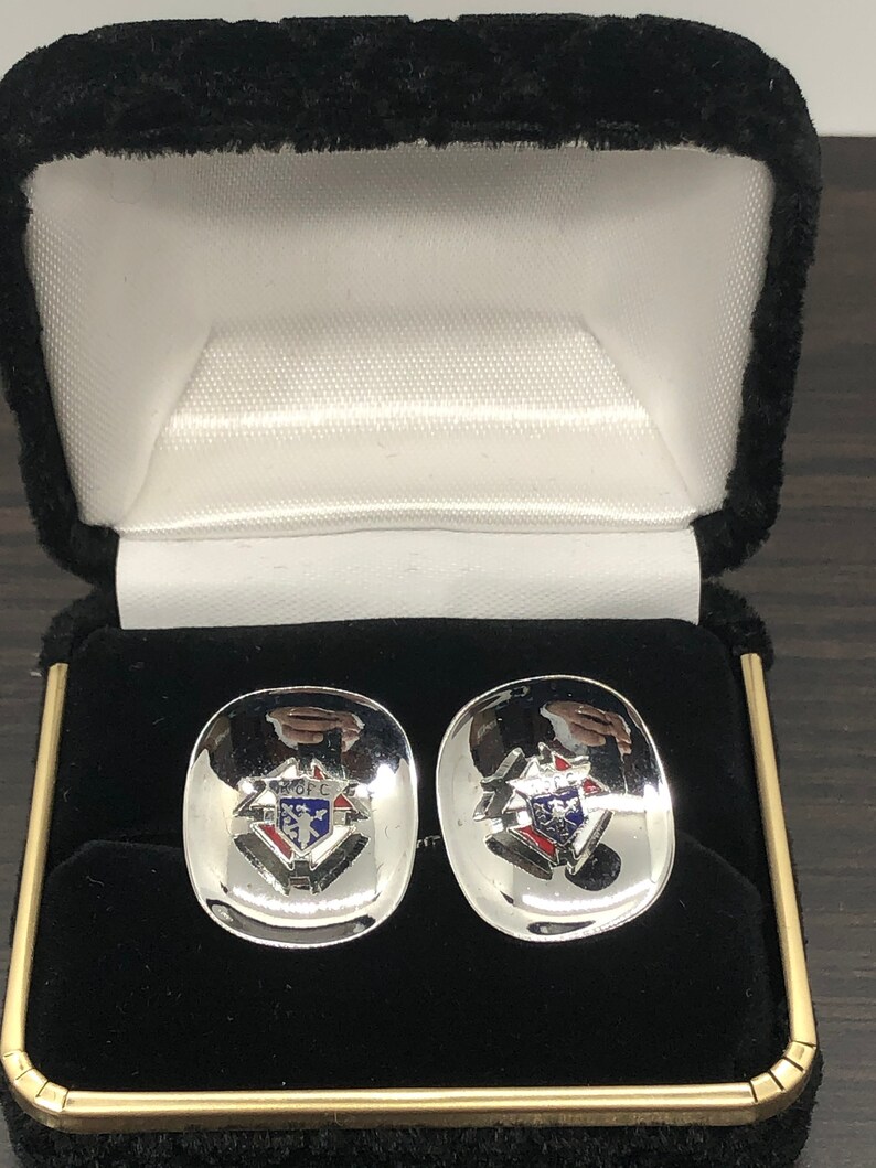 Knights of Columbus Cufflinks K of Cufflinks ton argent Etsy