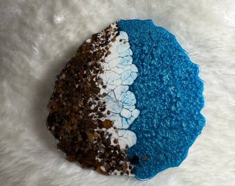 Michail Green Stone Kieselstein Untersetzer aus Resin