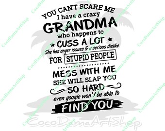 Download Crazy Grandma Svg Etsy