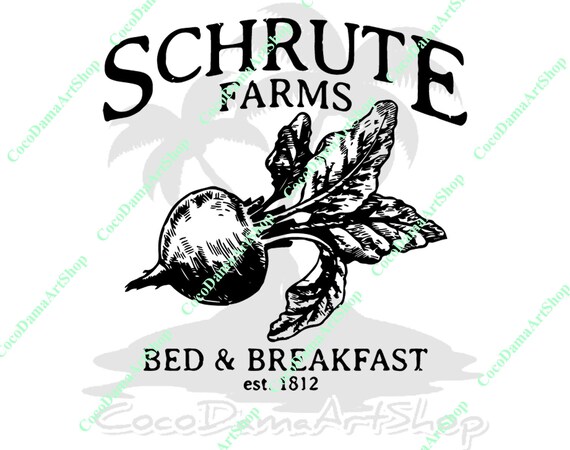 Schrute Farms Bed Breakfast Est 1812 Svg Schrute Farms Svg Etsy