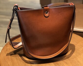 leather shoulder satchel
