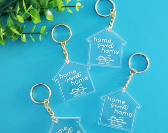 Home Sweet Home Acrylic Keychain for Closing Day Gift