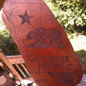 Unique Redwood California Engraving image 1