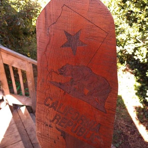 Unique Redwood California Engraving image 2