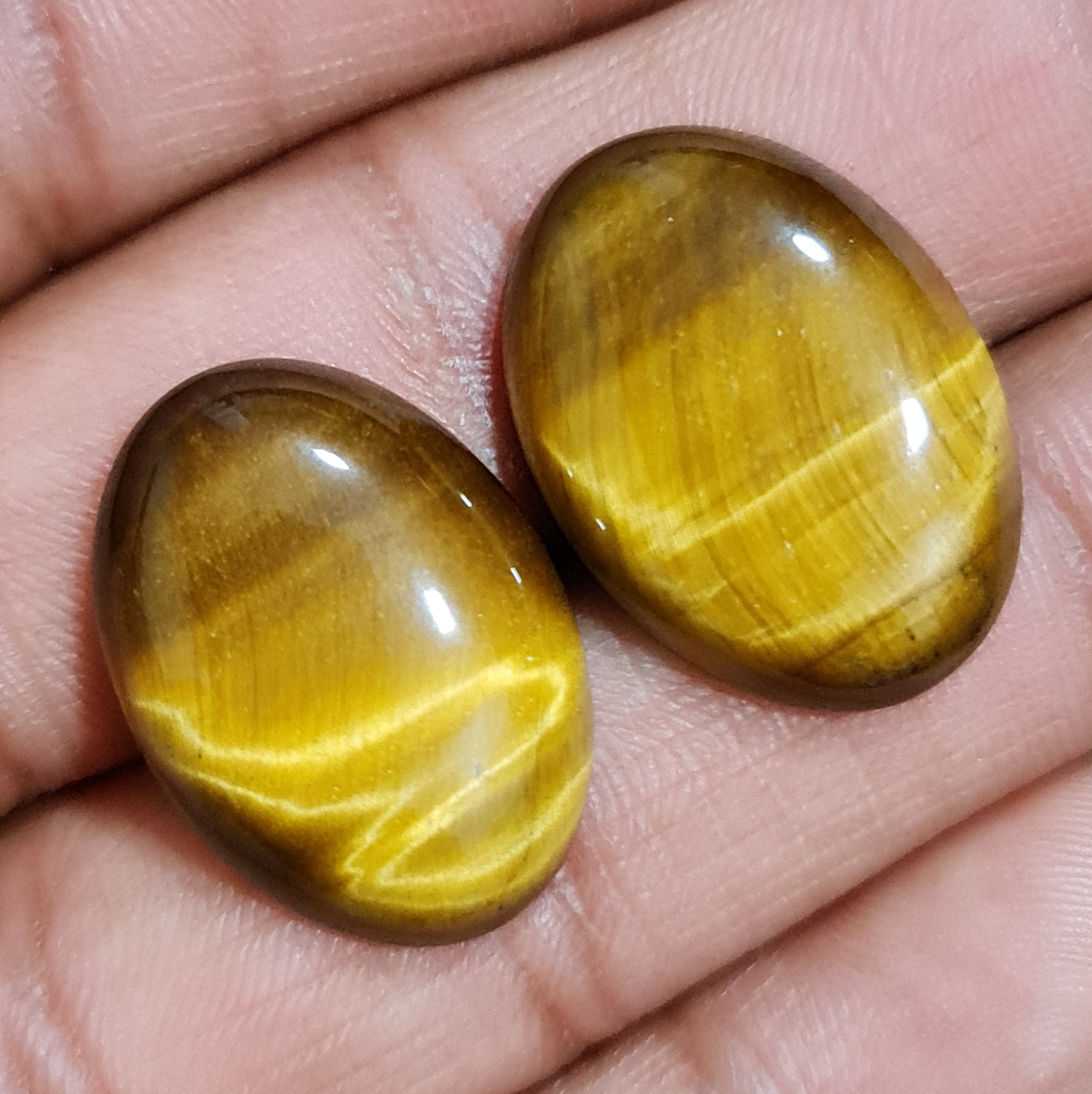 Natural Tiger Eye GemstoneOval ShapeCabochonLoose Etsy