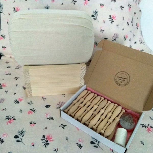 Kit dentelle aux fuseaux, kits de bricolage pour adultes, ensemble de dentelle aux fuseaux pour débutant