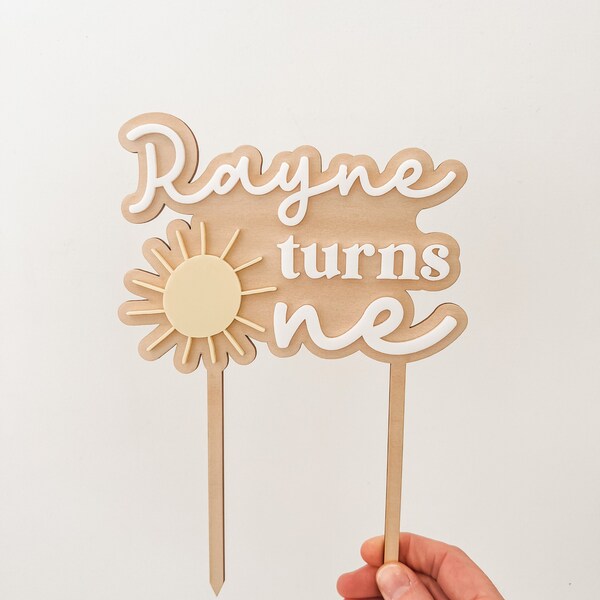 Sun Cake Topper Etsy