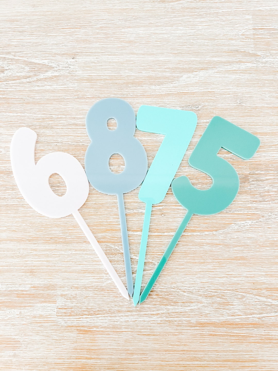 Large Number Cake Topper - Etsy