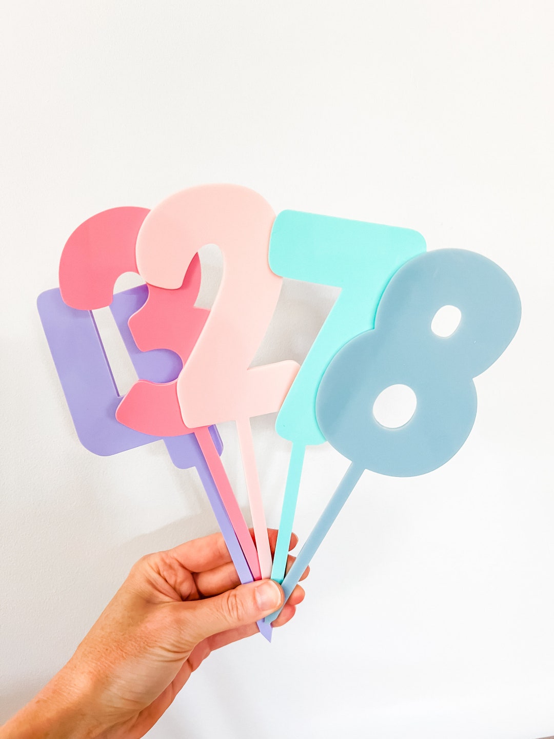 Large Number Cake Topper - Etsy