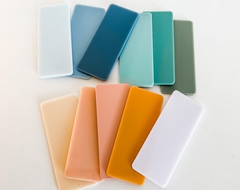 Blank acrylic rectangle PACK OF 5 - 10 x 4cm