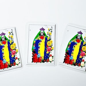 Carte de prière de Sainte Sainte-Muerte, Carte de prière de la Sainte Mort, Arc-en-ciel santa Muerte, 7 Potencias Oracion, Santa Muerte 7 Potencias, Amulette portefeuille
