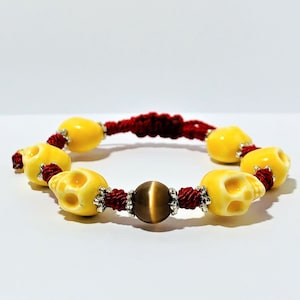 Blessed Santa Muerte Bracelet Holy Death Amulet Santa Muerte Gift Santa Muerte Amulet Santeros Amulet Protection Grim Reaper Bracelet