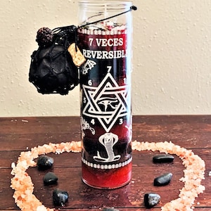 Reversing Curse Candle Kit: 7 Veces Reversible, Bad Luck Removal