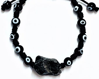 Total Protection Bracelet, CURED Amulet, Hex Protection, Energy Protection, Black Quartz Amulet, Curse Shield, Anti-Witchcraft, Evil Eye