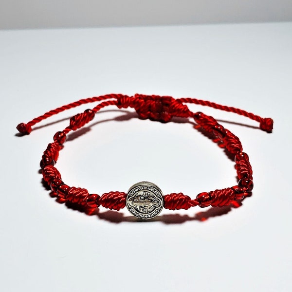 Blessed St Benedict Bracelet Red Adult Protection Bracelet San Benito Baby Protection Bracelet Catholic Gift Pulsera San Benito Proteccion