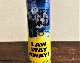 Law Stay Away Candle, Courtcase Candle, Always Innocent, Justice Candle, Keep Law Away 7 Day Candle, Contra La Ley, Prepared Candles