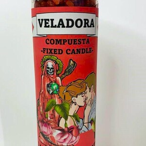 Fixed Love Santa Muerte Candle Chuparrosa Veladora Ritual Candle Love Attraction Candle Love Reconciliation Spell Candle Love Union