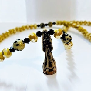 Blessed Santa Muerte Necklace, Santa Muerte Mazo, Holy Death Necklace, Santa Muerte Gift, Santa Muerte Amulet, Santa Muerte Collar, Fortune