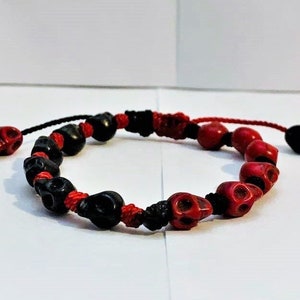 Blessed Santa Muerte Protection Bracelet Santa Muerte Reversible Karma Amulet Revoking 7 Veces Reversible Witchcraft Protection