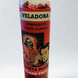 Santa Muerte Candles Call Me Soon Candle, Bring My Ex Back Candle, Holy Death Candles, Love Ritual Candle, Hablame Pronto Veladora Preparada