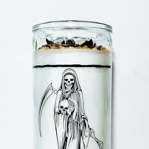 La Niña Blanca Candle Santa Muerte White Holy Death Candle Offering Santa Muerte Altar Tools Jumbo Fixed Santa Muerte Candle Harmony