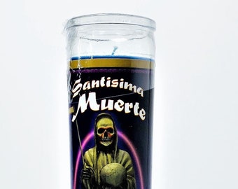 Santa Muerte Candle, Ritual Candle, 7 Day Candles, Law Stay Away Candle, Justice Success, Santa Muerte Ritual, Court Success Prepared Candle